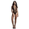 Contrast Fence Net Teddy - One Size